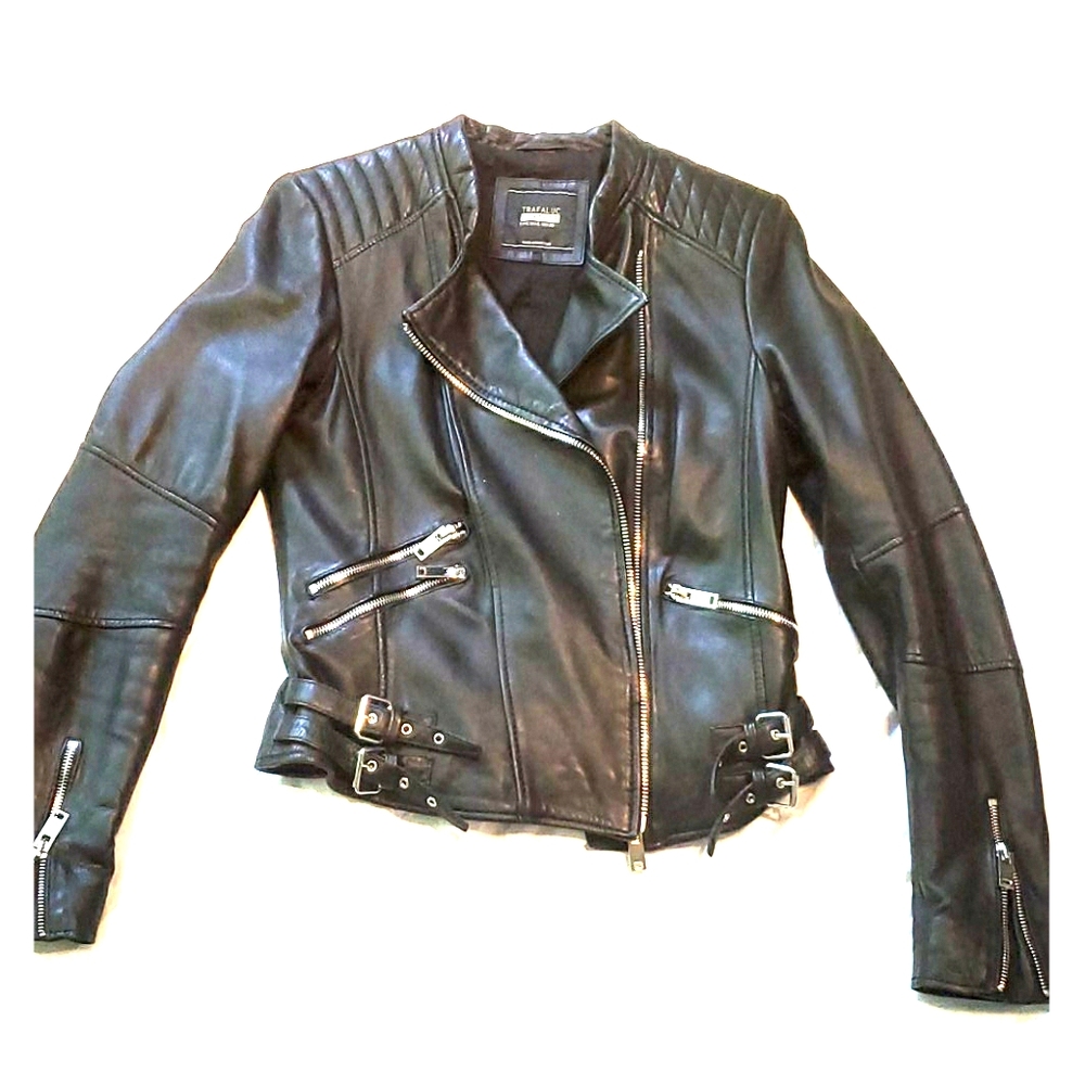 Lux leather biker jacket